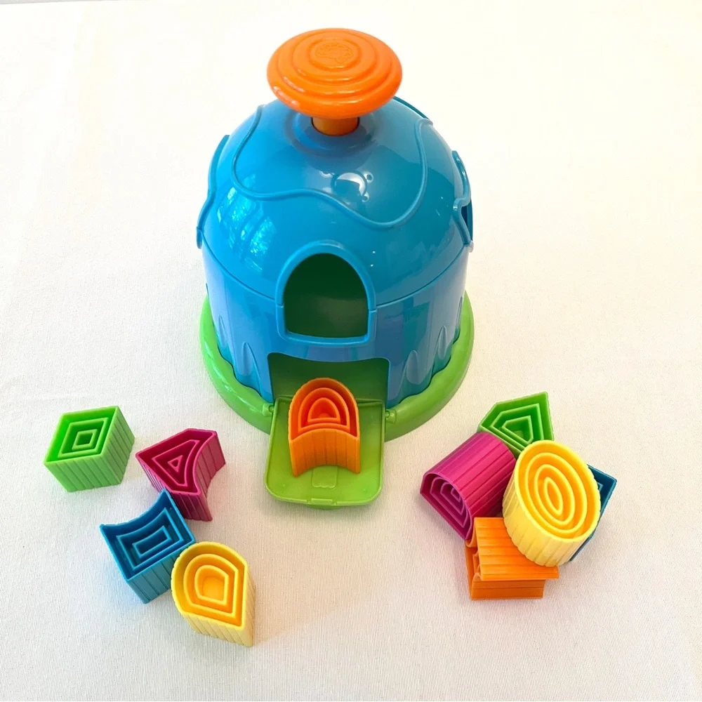 Fat Brain Toys Shape Factory & Blocks 24m+ Toddler Learning Sensory Toy Puzzle